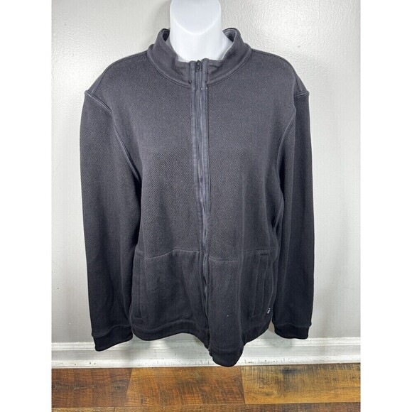 HUGO BOSS  jacket XL Black Elegant Turtle Neck Sweater - Picture 1 of 9